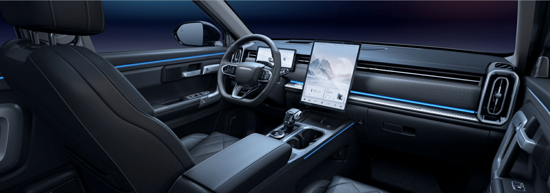Front interior of Jaecoo7