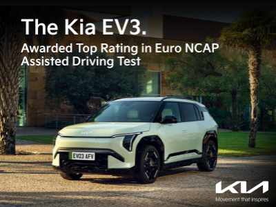 Kia EV3 Earns Top Euro NCAP Assisted Driving Rating