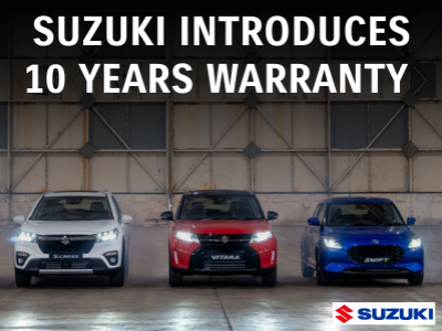 Suzuki Launches 10-Year Service Activated Warranty in UK & Ireland